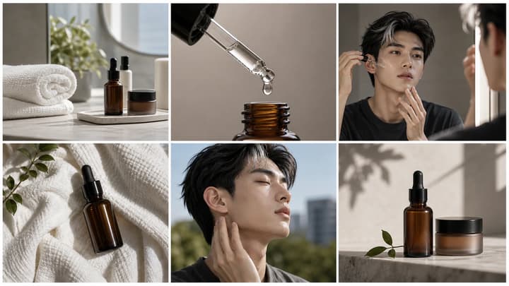 Skincare Commercial storyboard generated with LumiYing