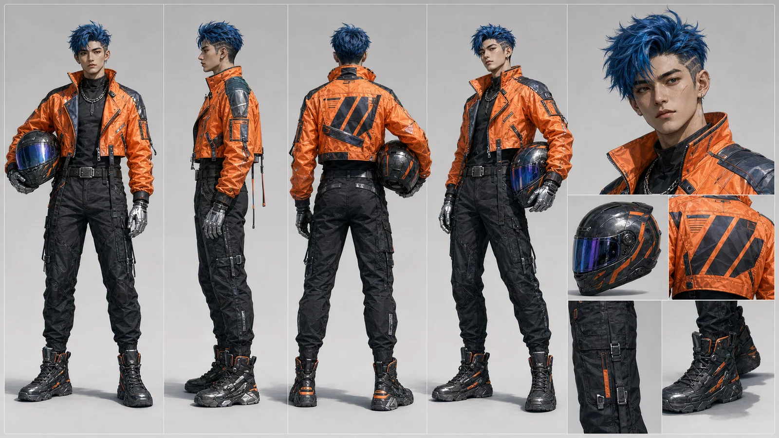 Ficha de personagem de Cyberpunk Street Racer gerada com LumiYing