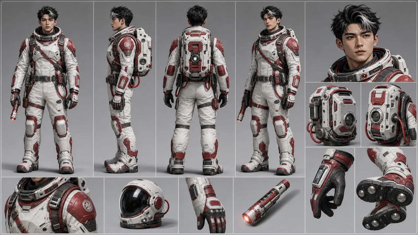 Ficha de personagem conceito de Action Figure gerada com LumiYing