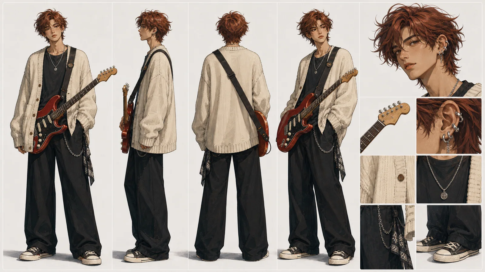Ficha de personagem de Músico Indie gerada com LumiYing
