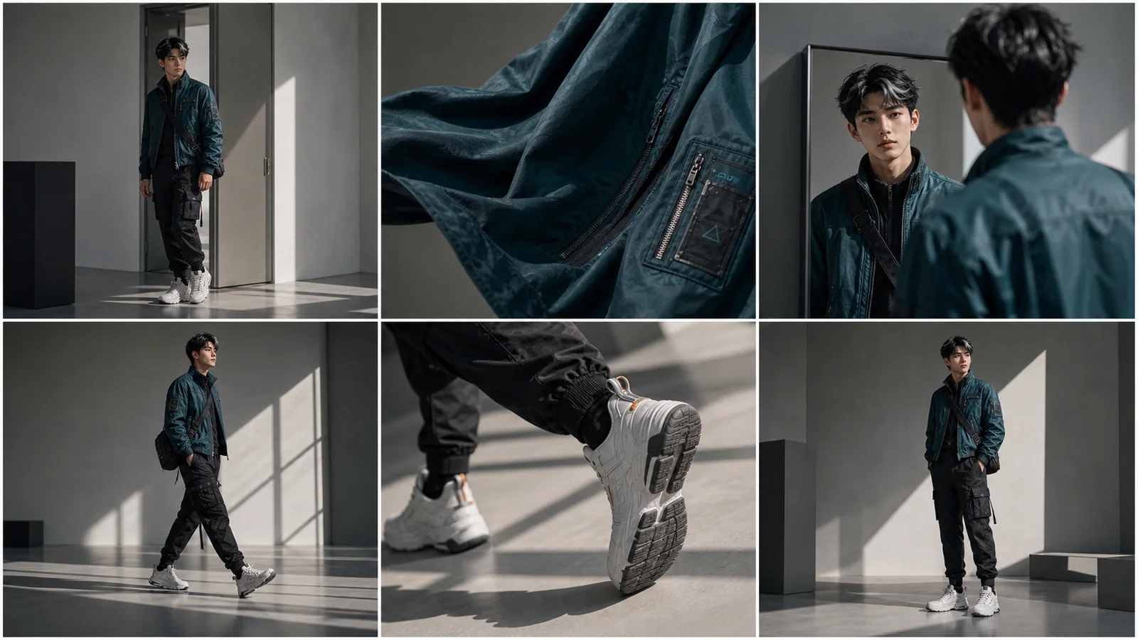Storyboard de campanha de moda gerado com LumiYing